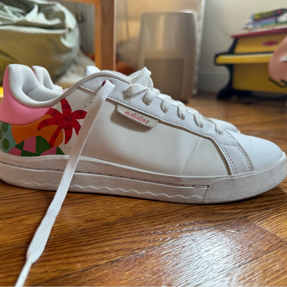 Adidas x Farm Rio Limited Edition Court Silk Sneakers - Picture 7 of 7